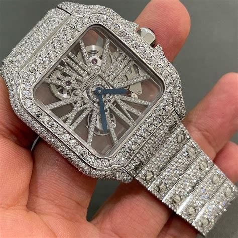 cartier skeleton watch price|cartier skeleton iced out price.